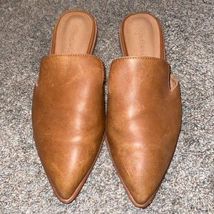 Madewell Gemma Mule in English Saddle Tan Leather